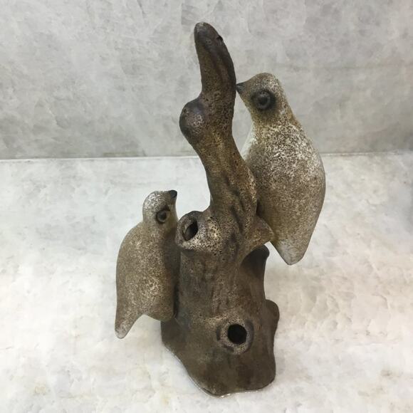 HOWARD PIERCE CERAMIC, "BIRDS ON A TREE" VASE - Picture 4 of 6